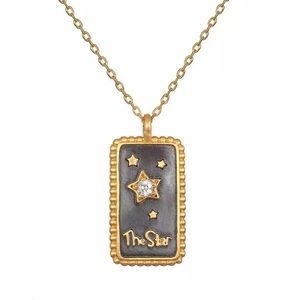 Star tarot card necklace